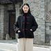 girl Chinese Retro Button Jacket Stand Collar Short Women Winter Padded Thick Zen Style Warm Tea Clothing Cotton Coat_ecoleips.com