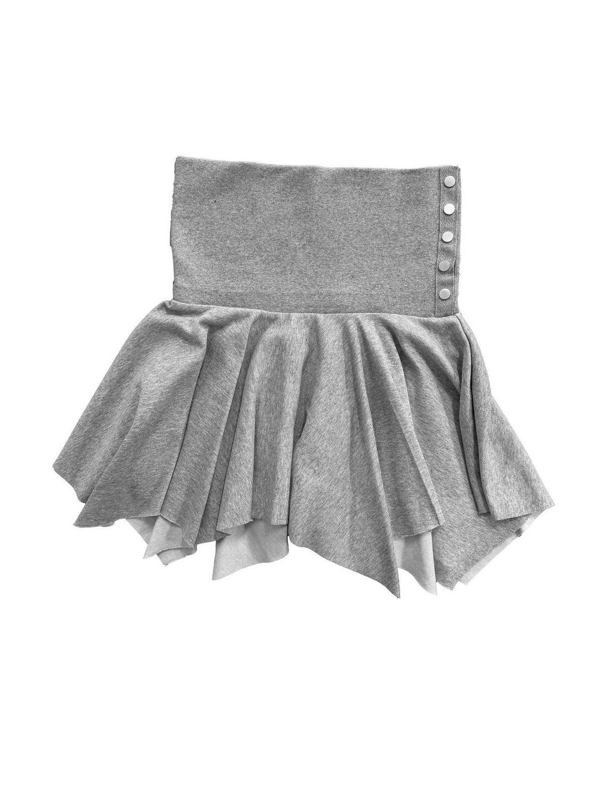 High Street Style Irregular Hem Midi Skirt for Women Sexy Button Design American Fashion Pure And Alluring Versatile for Export_ecoleips.com
