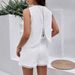 European American Cross-border Independent Website 2026 Solid Color Backless White Floral Embroidered Tank Top And_ecoleips.com