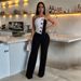 Women's Clothing Hot Girl Style Party Gathering Button Jumpsuit Pants_ecoleips.com