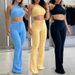 Women's Clothing Knit Sexy Suspenders High Waist Fashion Casual Trousers Suit Women_ecoleips.com