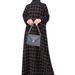 In Stock Middle Eastern Women's Cotton Linen Vintage Long Sleeve Plaid Round Neck Floor-Length Dress Casual Loose Spring_ecoleips.com