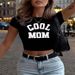 Summer Women's Short Sleeve T-Shirt Casual Printed Crew Neck Top Fashion Elegant European American Style Hot Selling 2025_ecoleips.com