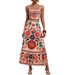 2025 Cross-Border European And American Women's Fashion Printed Sexy Elegant Camisole + Skirt Set_ecoleips.com
