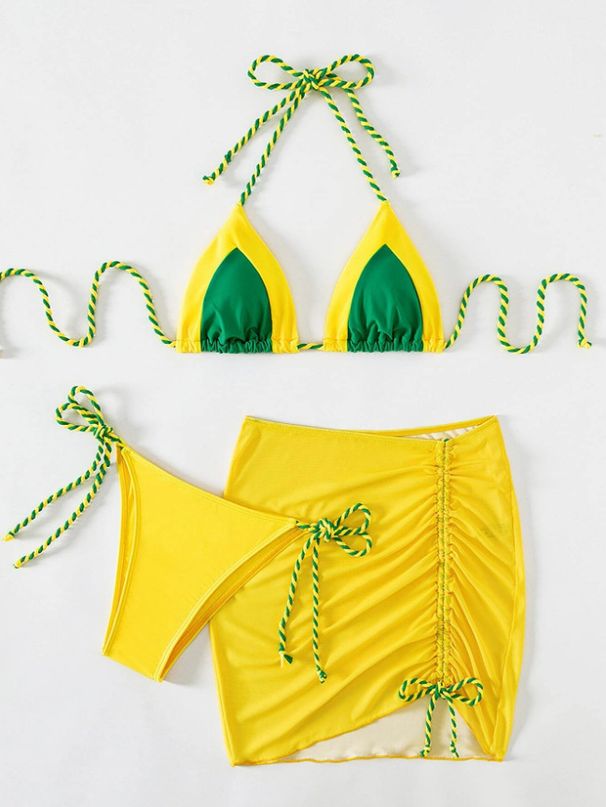 Women's Clothing New Sexy Swimwear Three Piece Bikini Split Bikini Women's Swimsuit_ecoleips.com