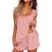 Women's Clothing American Women's Homewear 2 Piece Set Vest Top And Shorts Combination Bestseller_ecoleips.com