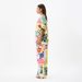 Women's Clothing Fashion Linen Printed Short Sleeved Floral Color Holiday Casual Versatile Suit_ecoleips.com
