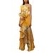 2025 Summer New French Retro High Waist Elegant Casual Printed Asymmetrical Shoulder Dress_ecoleips.com