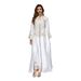 Verve Muslim Women's Long Dubai Clothing Abaya Embroidered Large Robe Evening Dress Gown_ecoleips.com