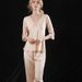 2026 New Silk Pajamas Medium Sleeves Trousers Women's Suit Ice Silk Thin_ecoleips.com