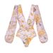 Women's Shell-Print One-Piece Swimsuit With Underwire & Matching Cover-Up – High Waist, Adjustable Straps, UPF 50+_ecoleips.com