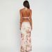 D9708 Women's Fashion Sexy Halter Neck Sleeveless Crop Printed Camisole Top Bodycon Skirt Set_ecoleips.com