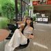 Women's Slim Fit Striped T-Shirt 2025 Summer New Style Off-Shoulder Short Sleeve Sexy Student Top_ecoleips.com