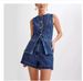 Women's Summer Fashion Sleeveless Slim Fit High Waist Denim Shorts Set Casual_ecoleips.com