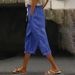Women's Clothing Summer Women's Elastic Waist Capri Pants Casual Breathable Comfortable Style For Formal & Casual For Women_ecoleips.com