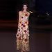 Women's Clothing Slim Suspender Slim Sleeveless Tight Flower Decoration Transparent Slim Long Hip Dress_ecoleips.com