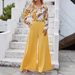 Printed Long Sleeve Blouse & Wide-Leg Pants Set – Flowy Polyester Work-to-Weekend Outfit (S-3XL, 7 Vibrant Colors, Euro-US Elegant Style)_ecoleips.com