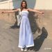 AD101 French-style College-style Blue Striped Dress With A Fresh Sweet Temperament, Waist-cinching And Slimming,_ecoleips.com