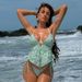 Women's Clothing Floral Two-Piece Swimsuit Halter Neck Tie American Style Sexy New 2026 Swimwear_ecoleips.com