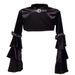 Women's Clothing Short slim dress coat Women's long sleeved small cape waistcoat Spring and autumn casual velvet small outerwear top_ecoleips.com