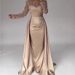 Women's Clothing Women's Banquet Long Sleeved Temperament Socialite Annual Meeting Host Aura Queen Sequined Evening Dress_ecoleips.com