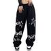 Women's Hip Hop Dance Pants - Trendy Graffiti Print Jazz Streetwear Trousers For Women - Lightweight & Stretchy Comfort Fit_ecoleips.com