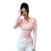 Voya 2023 Korean Style Women's Fashion Spring And Autumn New Fashionable Pile Collar Slim Fit Solid Color Versatile Long_ecoleips.com