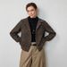 Women's Plaid Jacket Autumn Trendy Retro Loose Casual Coat Polyester Leather Elegant Fashion Daily Wear_ecoleips.com