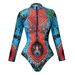 Women's Clothing Women's Long Sleeve One Piece Swimsuit Style SPF Sunscreen Long Pants Modest Coverage, Beach & Pool Ready_ecoleips.com