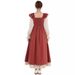 Period Women's Medieval Renaissance Fairy Dress Long Sleeve Ireland_ecoleips.com