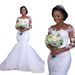 Women's Clothing Wedding dress new lace round neck long sleeve mermaid slim bride wedding dress one piece delivery_ecoleips.com