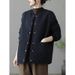 girl 2024 Winter New In Stock Retro Women's Short Casual Warm Coat Thickened Cotton Padded Jacket Outerwear_ecoleips.com