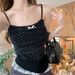 Sexy Alluring Bow-tie Sweet Top Women, One-piece Camisole With Built-in Chest Pads, Lace Mesh, Suitable For Both Inner_ecoleips.com