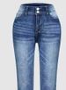 K New Fashionable And Versatile Stretch Slimming Embroidered Micro Flared Jeans For Women_ecoleips.com