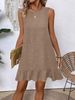 Aria Basics Aria Basics Cross-border Spring Summer New European And American Fashion Versatile Casual Solid Color Sleeveless Round-neck_ecoleips.com