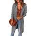 Fashionable Autumn And Winter Solid-Color Hooded Jackets, Mid-Length Women's Shirts, Long-Sleeved Sweaters_ecoleips.com