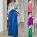2025 European American Custom New Spring Women's Elegant Printed Shirt And High-Waisted Wide-Leg Pants Casual Suit_ecoleips.com