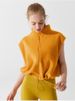 K Stand Up Collar Zipper Vest Women's Sports Warm Casual Jacket With Fleece Sleeveless Fitness Vest For Outerwear_ecoleips.com
