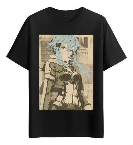 Women's T-Shirts Tshirt Muscle Freaks Anime Girl Estilo Sinón Sao Sword Art_ecoleips.com