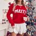 Streetwise Christmas Knit – 3D Graphic Oversized Sweater For Rebel Holiday Vibes (S/M/L, Festive Reds & Dark Greens)_ecoleips.com