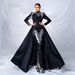 European And American High End Long Sleeved Temperament Round Neck Long Sequined Banquet Fishtail Evening Dress Bridesmaid Dress Dress Women_ecoleips.com