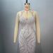 Women’s Clothing Hot Style Halter Neck Mesh See Through Sequins Heavy Pearl Hip Sexy Polar Evening Dress_ecoleips.com