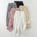 Suitable For All Seasons 2024 Cotton Lantern Women's Artistic Temperament Linen Slimming Loose Plus Size Casual Pants_ecoleips.com
