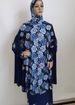 Fashion New Plus Size Printed Fabric Women's Robe Floral Set Ethnic Style Dress_ecoleips.com