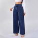 Women's High-Waisted Wide-Leg Jeans Retro Dark Blue Button Design Autumn Winter plus Size Casual Comfortable Fit_ecoleips.com