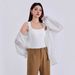 Women's Integrated Padded Tank Top Without Underwire, Versatile For Inner And Outer Wear, Square Neck, Beautiful Back,_ecoleips.com