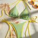 2026 European And American Foreign Trade Cross-border Double-sided Bikini, Special Fabric Tie-up Swimsuit, Women's_ecoleips.com