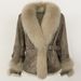 Women’s Stylish Short Suede Fur Coat – Faux Rabbit Fur Lining, Winter Warm Fashion Outerwear, XS-XXXL_ecoleips.com