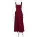 Women's Clothing 2025 Summer New Fashion Sexy Backless Zipper Slim Waist Strap Dress Wholesale_ecoleips.com