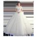 Women's Clothing Minimalist Off-Shoulder Wedding Dress – Korean-Inspired A-Line Bridal Gown With Lace-Up Back & Crinoline (XS-XXXL, Pure White)_ecoleips.com